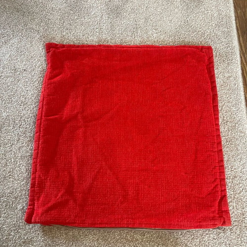 Decorative sofa pillow cover 40 x 40 used with zipper