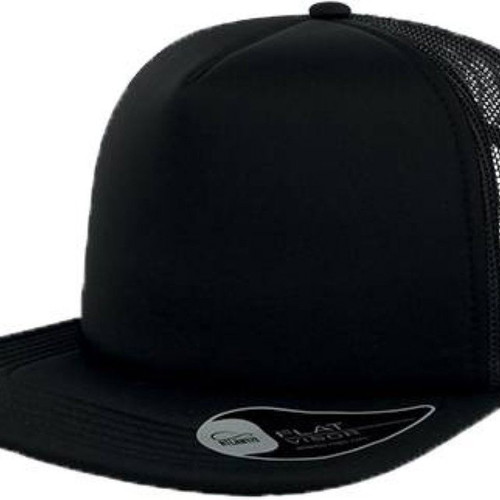 Atlantis 890 Snap five-panel jockey cap new, black unisex