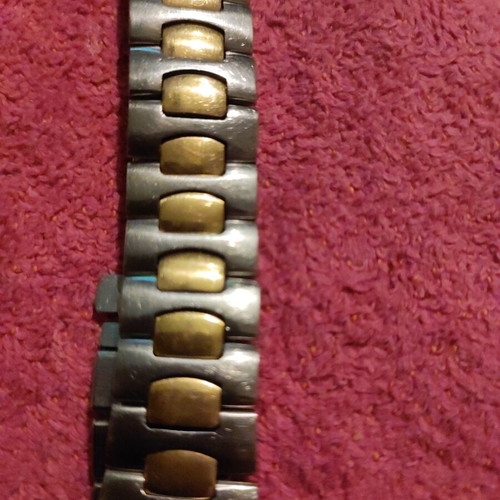 Omega Seamaster Polaris watch used with 18k gold fillings, quartz 1420