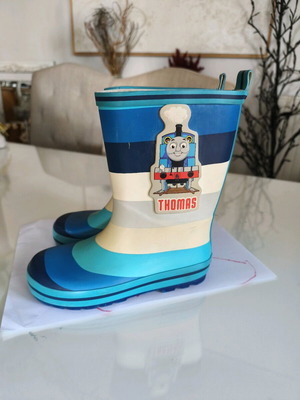 Thomas the Train children's rain boots used, multicolor, size 29