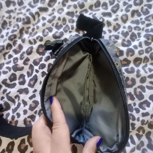 Children's Waist Bag Emoji like new, black and blue