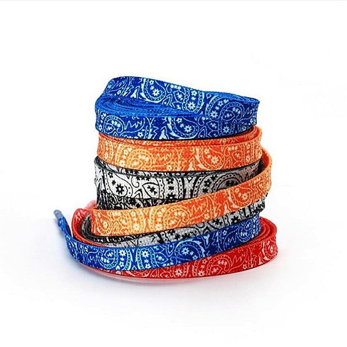 Bandana shoelaces 5 models new, polyester, 120 cm