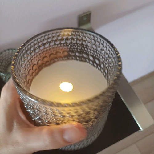 Glass decorative candle holders