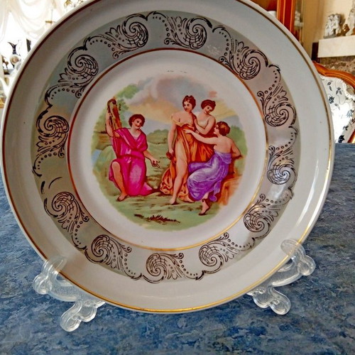 Plate old porcelain Titov Veles 20 cm