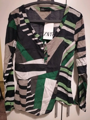 Zara tunic new, size M-L, blue and green