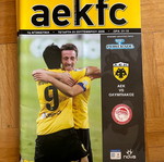 Match Programme AEK vs Olympiakos 23/9/2009 new