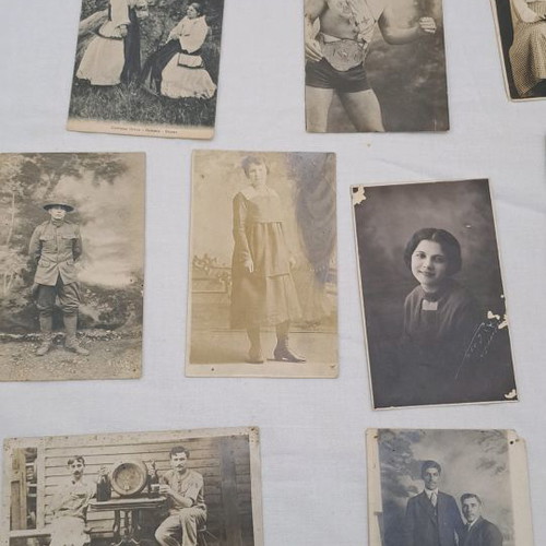 Old postcards used
