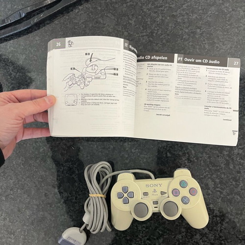 Sony PlayStation PS one controller used with original manual