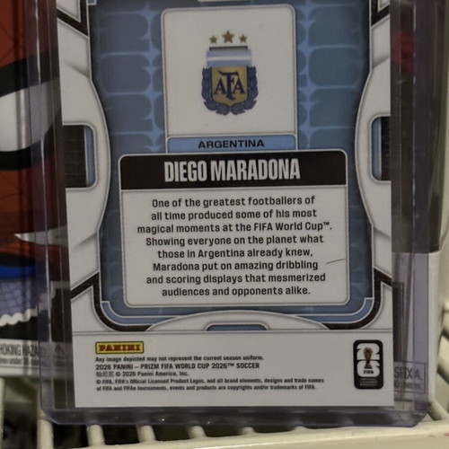 Diego Maradona Panini Prizm card new