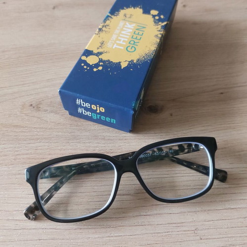 OJO Women's Myopia Glasses 2.5 Diopters UV 400 Like New Black