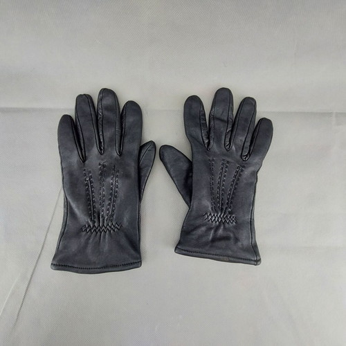 Jeronimo leather gloves black used, size S