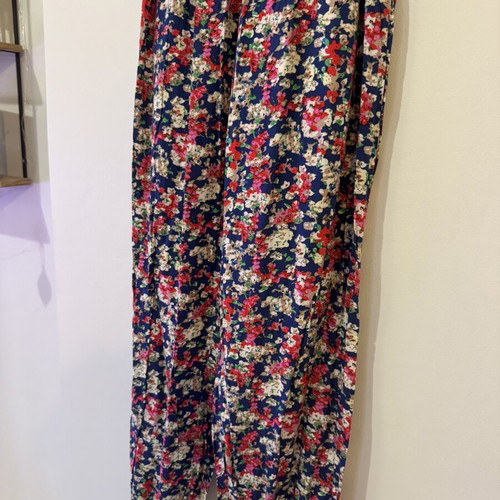 Floral One-Piece Jumpsuit like new, size Large, blue multicolor