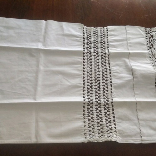 Handmade lace pillowcase 100 years old like new