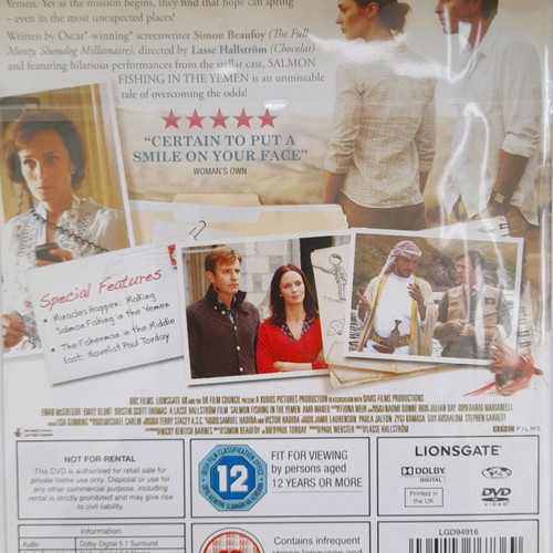 Salmon Fishing In The Yemen DVD used, English language with subtitles