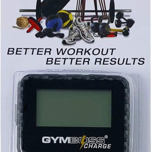 Gymboss Charge διαλειμματικός χρονομετρητής νέος, αδιάβροχος Black Carbon Hardcoat