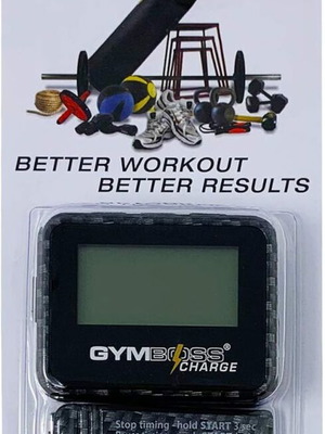 Gymboss Charge interval timer new, waterproof Black Carbon Hardcoat