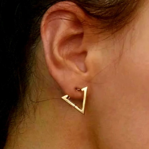 Women's Silver Earrings s925 new, gold-colored
