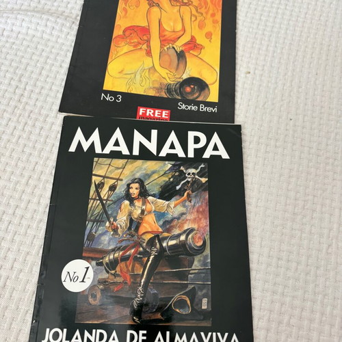 Manara two erotic comics used, pack
