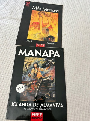 Manara two erotic comics used, pack