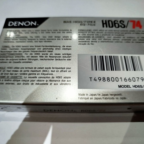 Denon HD6S 74 cassette tapes new, Type II Chrome