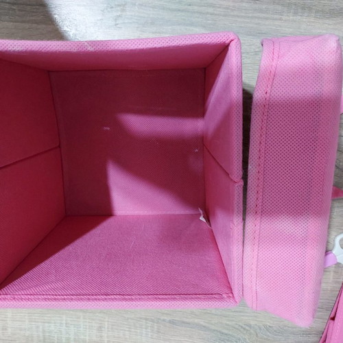 Children's storage cases used, baby fabric set with Chicco scissors gift