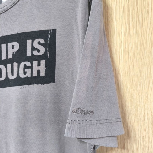 S.Oliver men's t-shirt used, size XL, gray