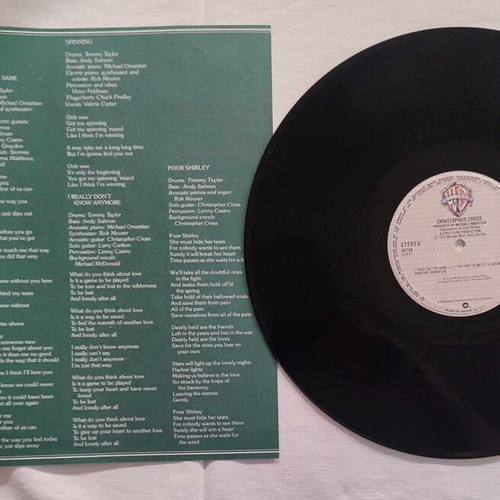 Christopher Cross vinyl record used, 1979, rock