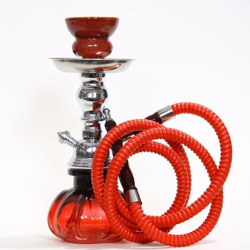 Small hookah red with hose like new