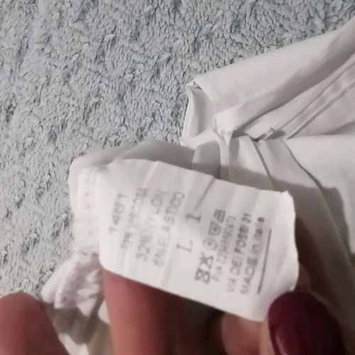 Elastic white pants L used