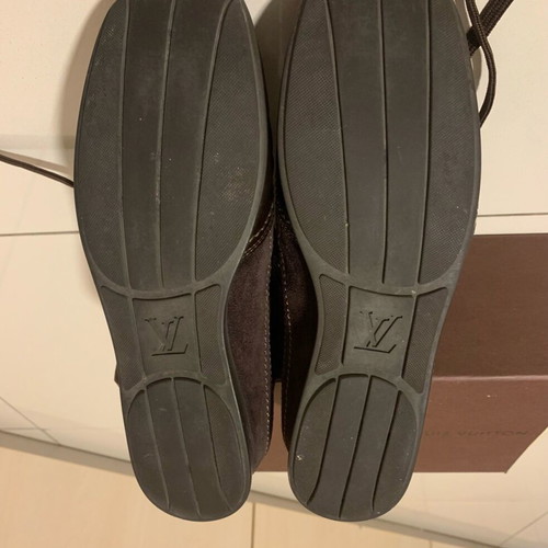Louis Vuitton sneakers used, Monogram canvas brown, size 38.5