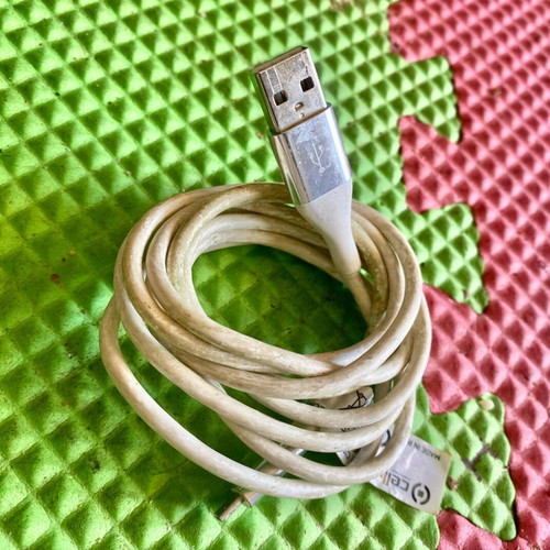 Charging and data transfer cable used, quite long