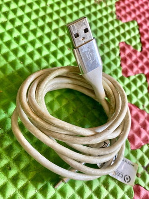 Charging and data transfer cable used, quite long