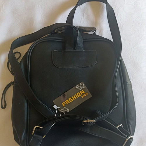 Women's backpack new black with large pocket