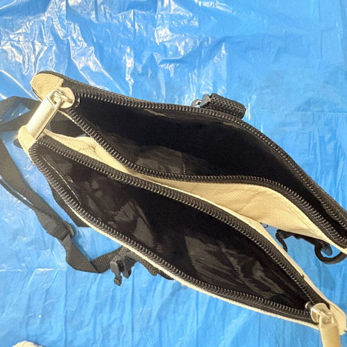 Two-Tone Shoulder Bag with Double Compartment, New