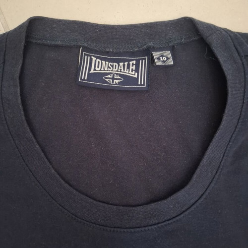Lonsdale T-shirt set of 2 used, purple and blue, size S-M