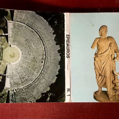 Epidaurus postcards used, booklet of 10, 8.5x11cm