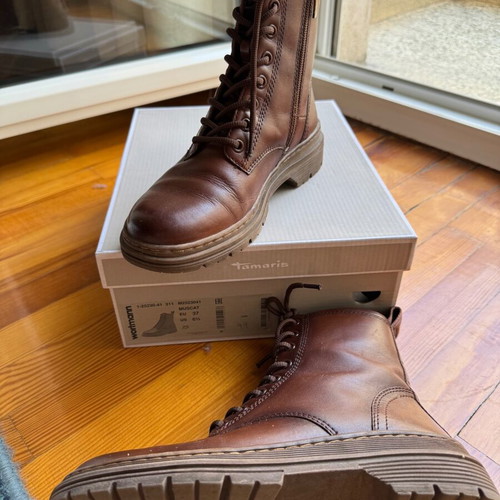 Tamaris ankle boots like new, brown, size 37