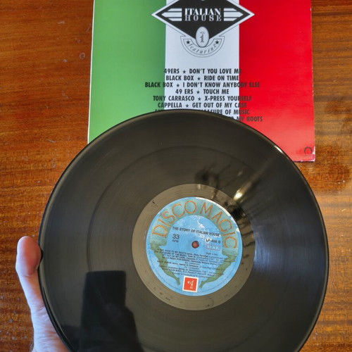 Vinyl record set like new, classic pop, 90s house & Italo house