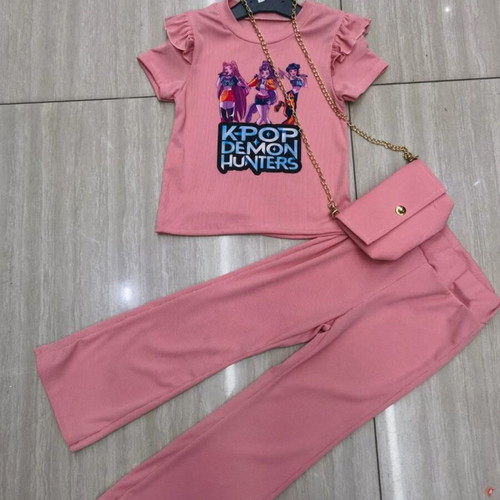 Kpop set with bag new, pink