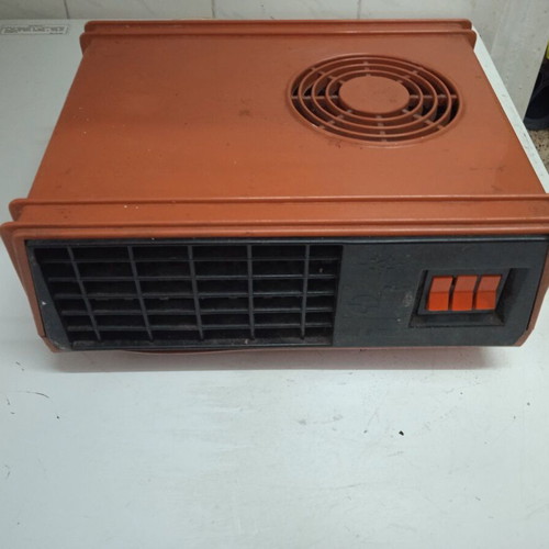 Italian fan heater used, dimensions 28x22x12 cm for bathroom or small room