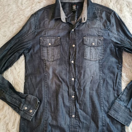 Edward Jeans shirt size L like new, blue