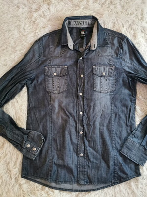 Edward Jeans shirt size L like new, blue