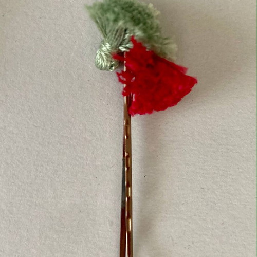 Vintage hairpins set of 5 with handmade colorful tassels new