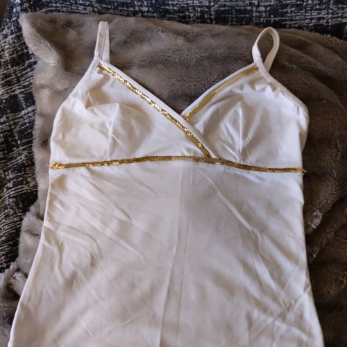 Anel White Strap Top Size Small Like New