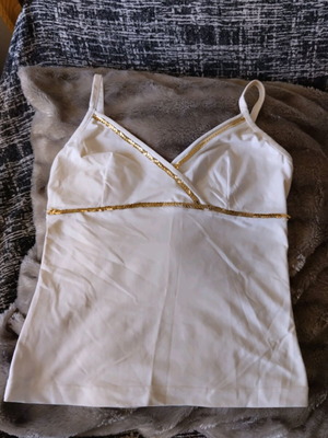 Anel White Strap Top Size Small Like New