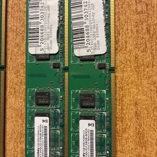 DIMMS RAM DDR2 2GB 800MHz PC6400 used memory, total 12GB