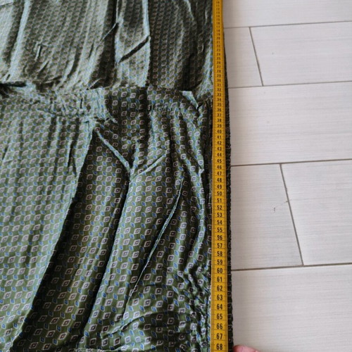 Vintage men's satin pajamas like new, 7XL, dark green