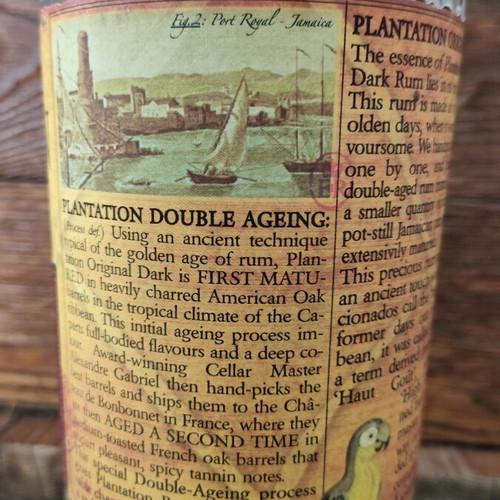 Plantation Original Dark Rum bottle used
