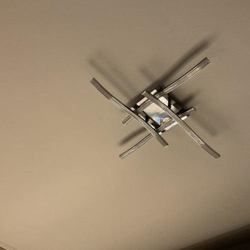 Modern LED Ceiling Light Chrome like new