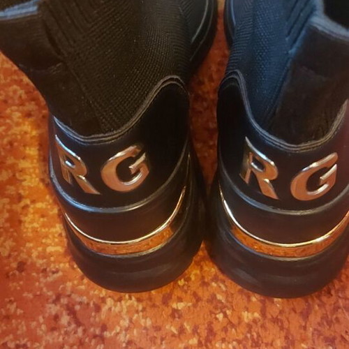 Renato Garini rubber ankle boots size 38 like new, black